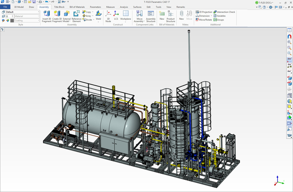 Carbon Vacuum Adsorption Vapour Recovery Unit