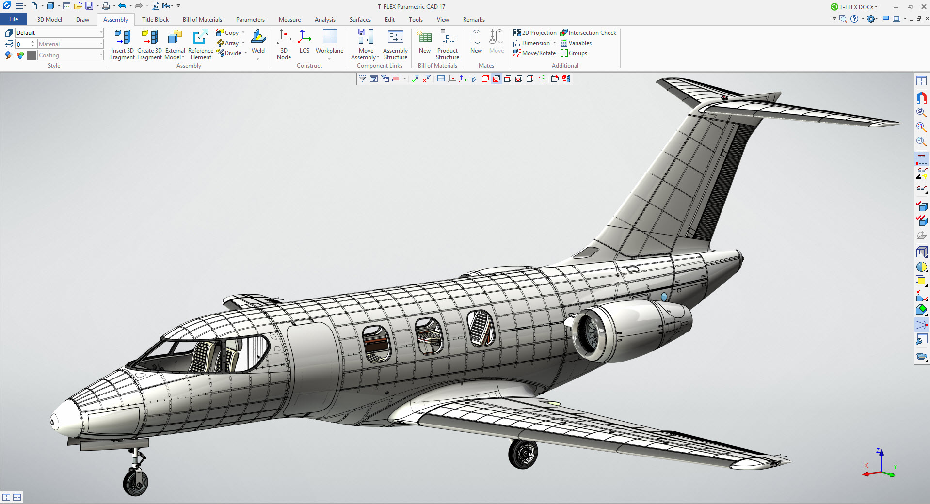 Business jet model