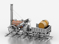 Stephenson’s Rocket steam locomotive