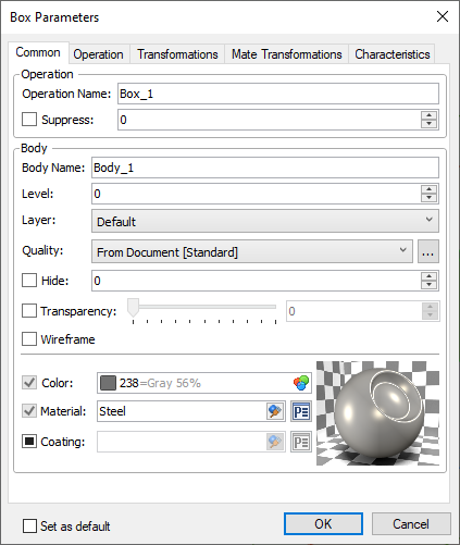 3DGeneralParameters