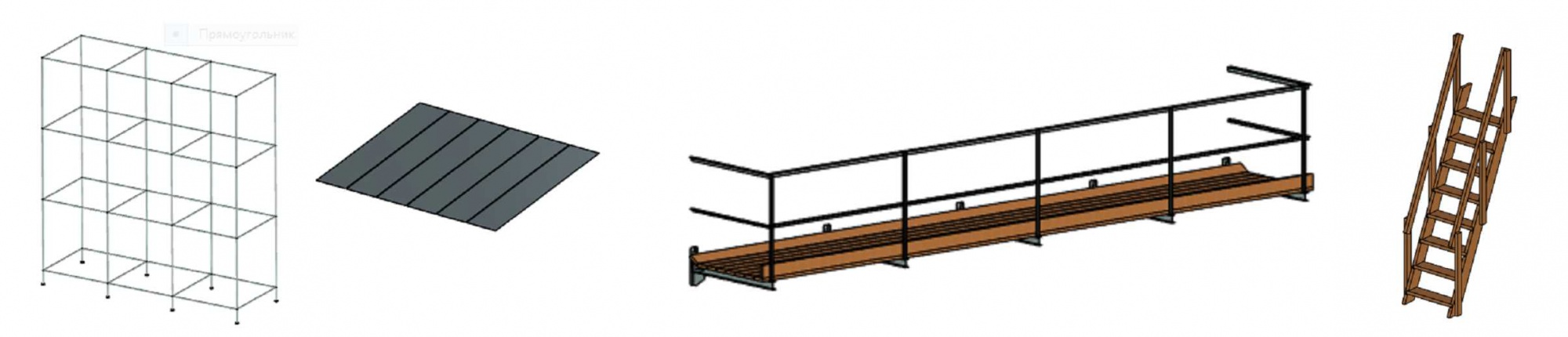 Figure 6 - Examples of models of scaffolding nodes