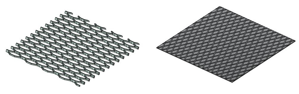 Figure 8 - Examples of models of metal structures