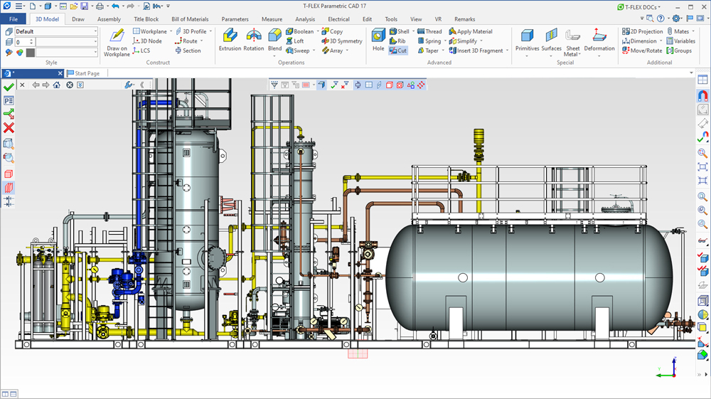 Carbon Vacuum Adsorption Vapour Recovery Unit