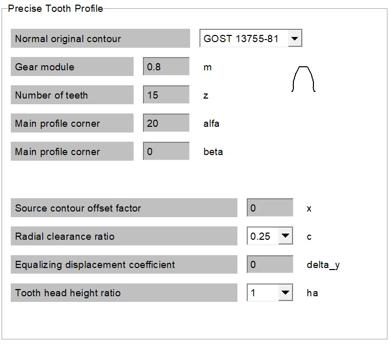 precise-tooth-profil