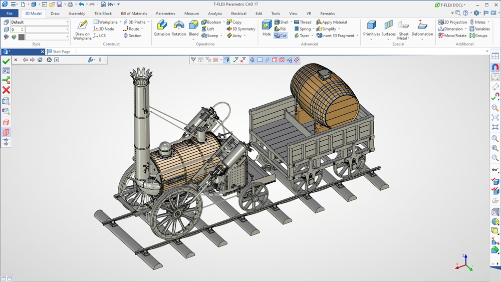 Stephenson’s Rocket steam locomotive