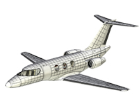Designing a business jet aircraft in T-FLEX CAD 