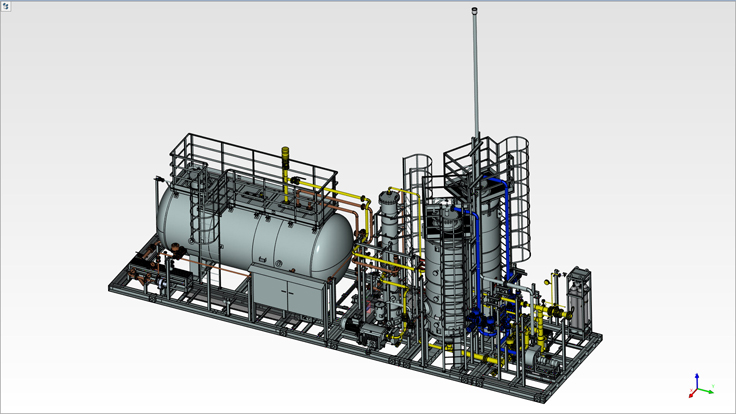 Gasoline vapor recovery unit