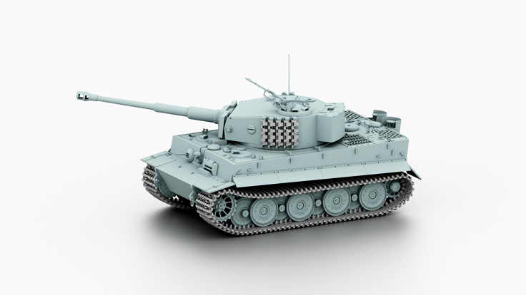 Tiger Ausf. E tank model in 1:16 scale