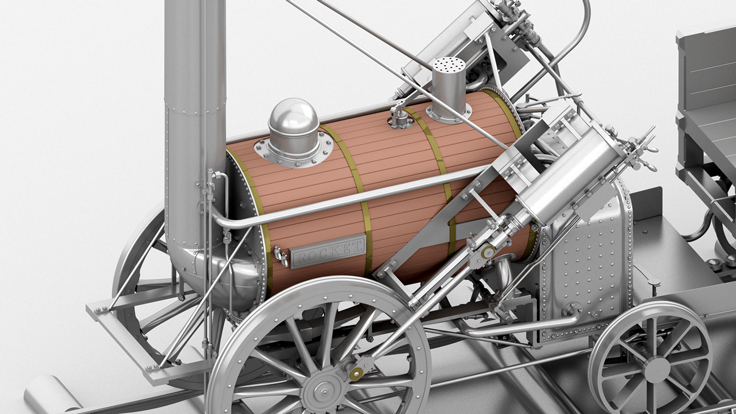 Stephenson’s Rocket steam locomotive
