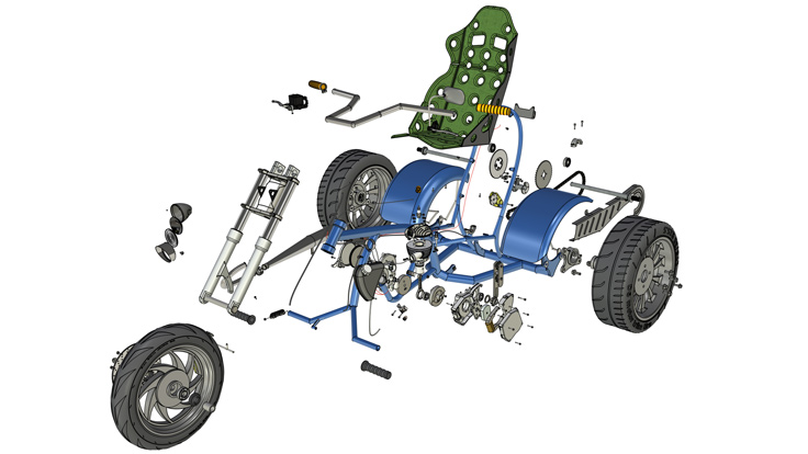 Trike disassembly