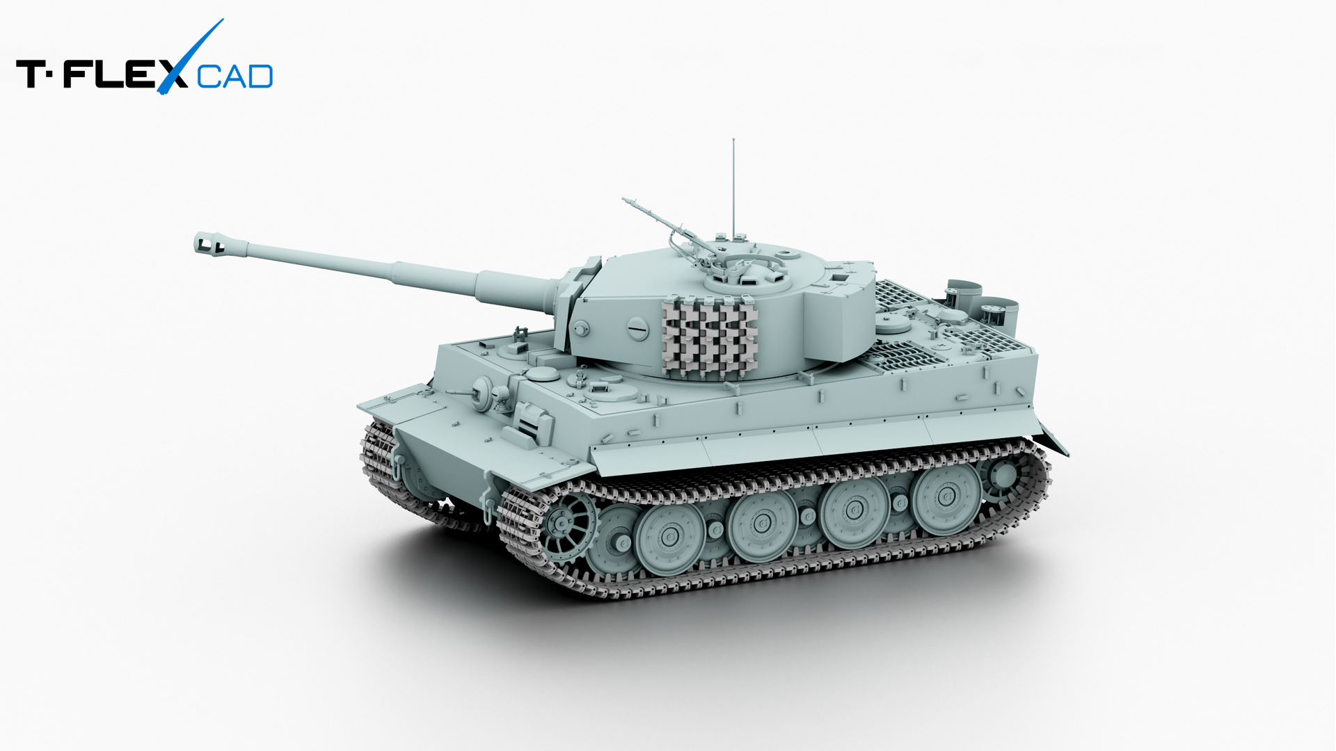 Tiger Ausf. E tank model in 1:16 scale